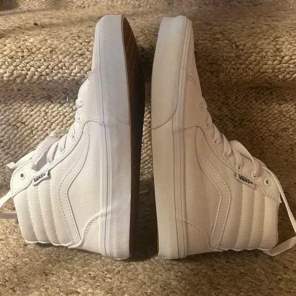 Vans Filmore White High Top Sneakers - Picture 6 of 12